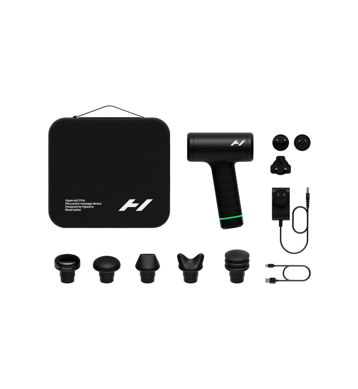 Hypervolt 3 Pro massage gun: what's in the box